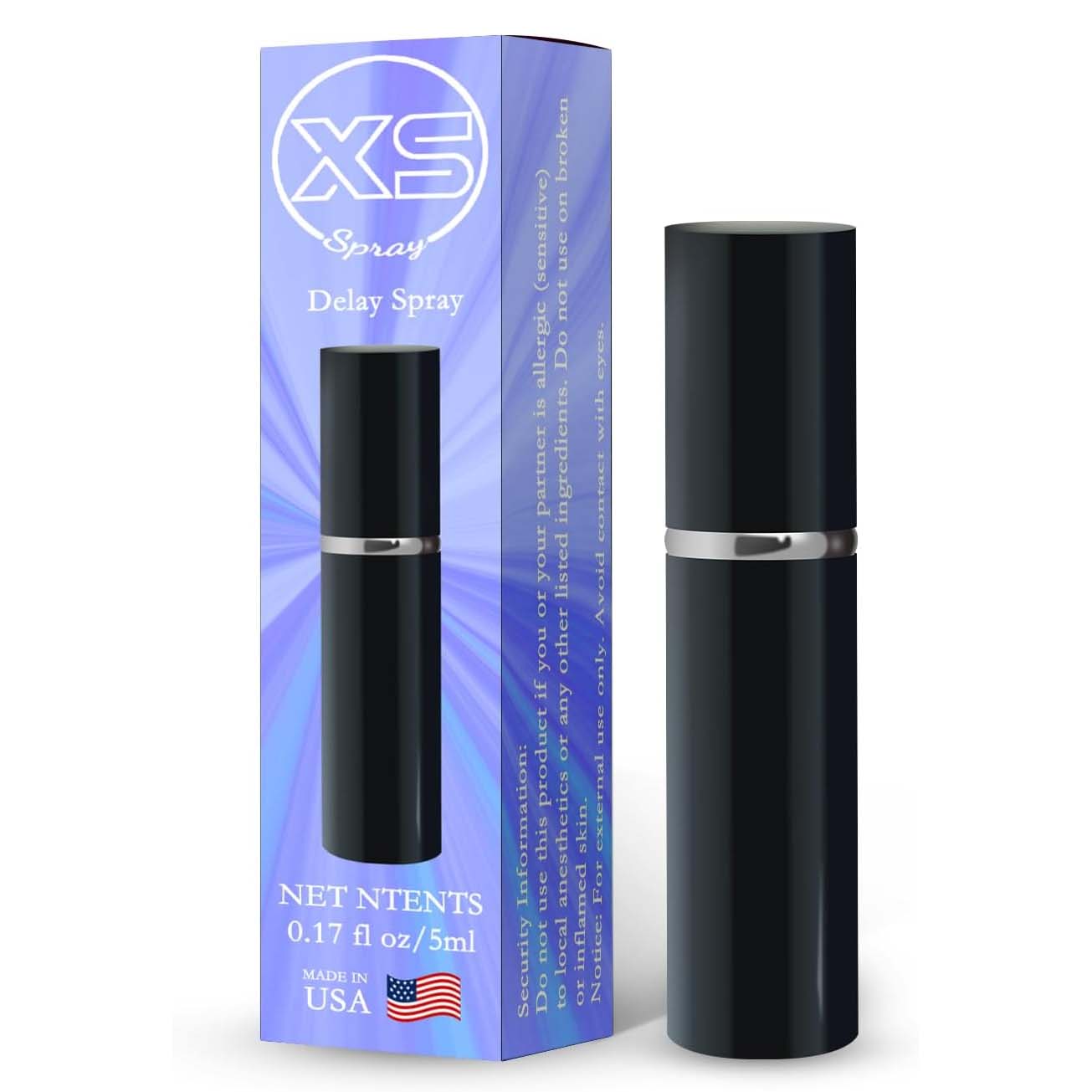 XS Spray - Enhancers - Quick Results-Desensitizing Delay Spray for Men clinically Proven to Help You Last Longer in Bed - Delay Without Losing Pleasure - Delay Sprayer, 5ml