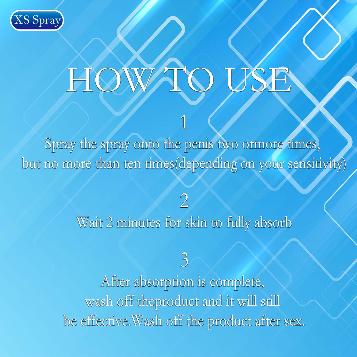 XS Spray - Enhancers - Quick Results-Desensitizing Delay Spray for Men clinically Proven to Help You Last Longer in Bed - Delay Without Losing Pleasure - Delay Sprayer，1pc（5ml）