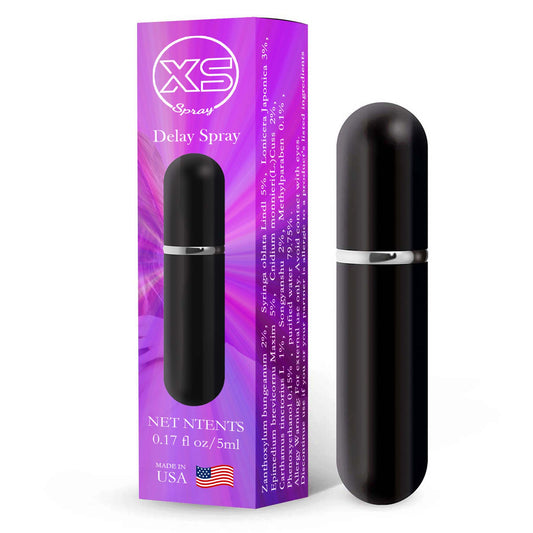 XS Spray - Enhancers - Desensitizing Delay Spray for Men clinically Proven to Help You Last Longer in Bed - Delay Without Losing Pleasure - Delay Sprayer, 5ml